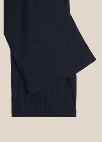 Брюки палаццо однотонные женские K-WBC02309 Темно-синий shop (2000991038394) LAWA Палаццо (368831008)