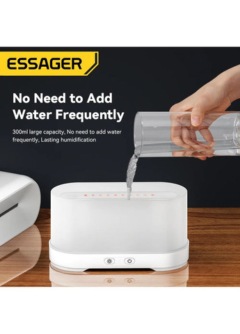 Увлажнитель воздуха Flame Aromatherapy Humidifier Black Essager (368698359)