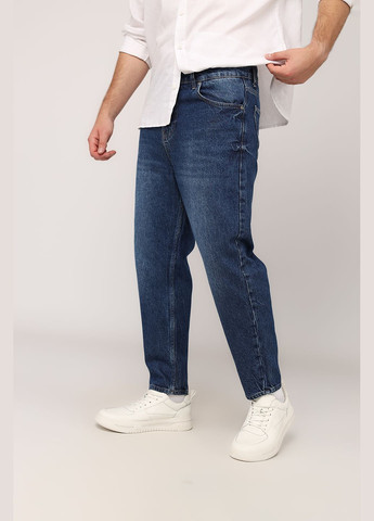 Синие демисезонные джинсы carrot мужские цвет синий цб-00280255 DOA JEANS