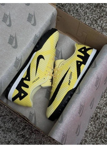 Желтые кроссовки lemon black No Brand Air Zoom Mercurial Vapor 15 Academy TF