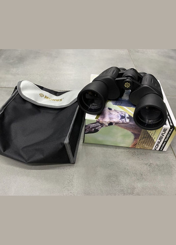 Бінокль KONUSVUE 10x50 W.A., широкий кут огляду, чохол, ремінь, захисні кришки Konus (338625281)