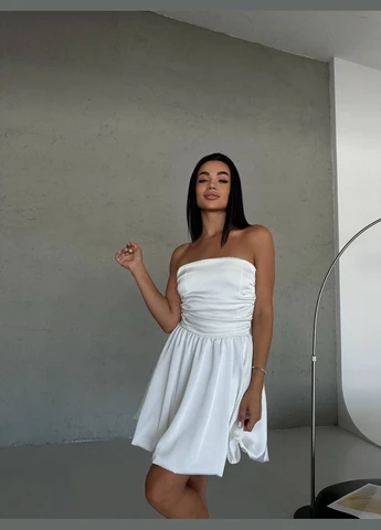 Молочна вечірня сукня міні Fashion