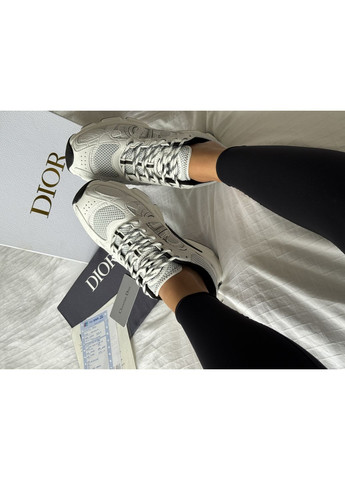 Кроссовки женские и мужские Dior Chrono White Black | Диор Хроно белые No Brand белые демисезоны (366742226)