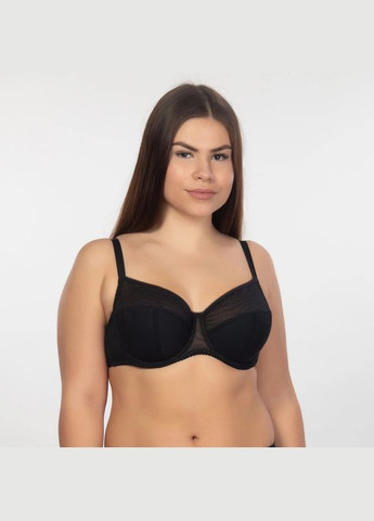 Чорний бюстгальтер на кісточках з напівм'якою чашкою Elita з кісточками