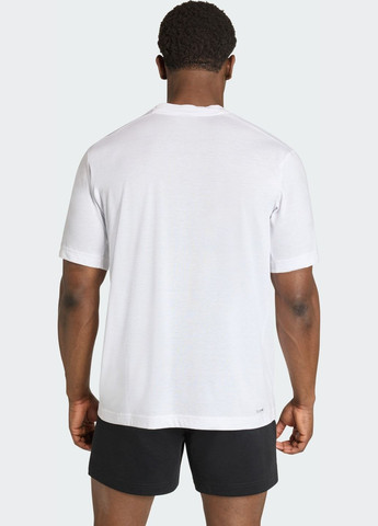 Біла футболка workout essentials feelready logo adidas