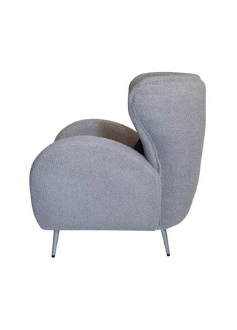 Крісло Каміла сірий Тканина 835x885x865 Метал ноги срібло Prestol (372178836)