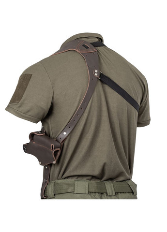 Кобура шкіряна оперативна наплічна для ПМ (Праворуч), Коричневий Vik-Tailor (315878396)
