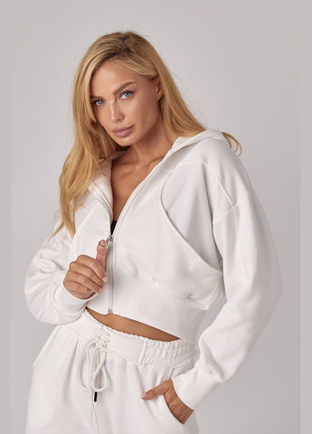 Спортивный костюм с коротким худи и штанами со шнуровкой на поясе Lurex (301269666)