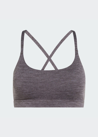 Коричневый бра all me light support adidas полиэстер