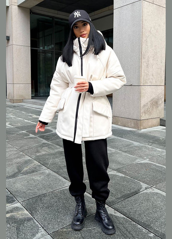 Біла зимня зимова жіноча куртка Liton