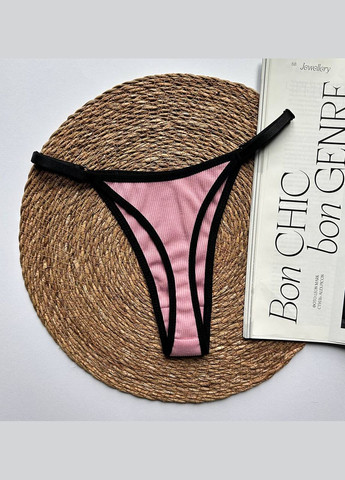 Трусики стрінги бавовняні рубчик, комплект 3 штуки Exclusive (315333909)