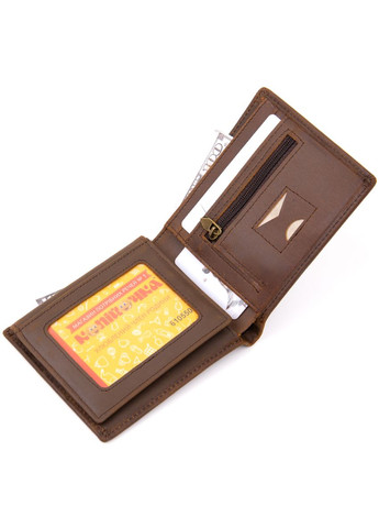 Портмоне унісекс матове темно-коричневе 20445 Vintage (329197787)