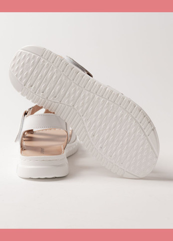 Белые босоножки на платформе белые кожа Lifexpert на липучке