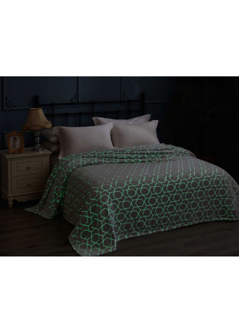 Плед фліс, що світиться в темряві Павутина 200x220 см Love You (369621743)