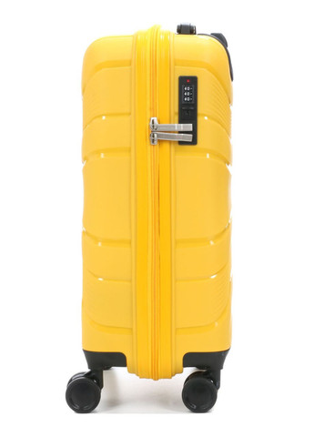 Чемодан малый S полипропилен жёлтый 54x38x22см/40л/2.6кг/ 288 WORLDLINE (324802176)