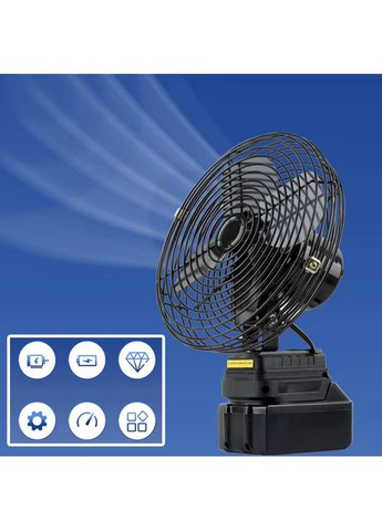 Беспроводной вентилятор 8" с 2 аккумуляторами 21V и 2 скоростями портативный с наклоном до 90° (SW4907) No Brand (361161913)