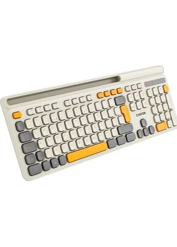 Клавіатура (CNS-HKBW03BG) Canyon HKB-W03 Wireless UA Beige (356149317)