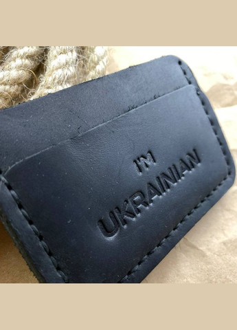 Картхолдер кожаный с тиснением UA, стильный органайзер чехол из кожи для 4 банковских карт No Brand (333705558)