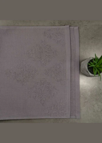 Рушник махровий жакардовий 40х70см 400г/м2 (ТемноСірий) GM Textile темно-синій