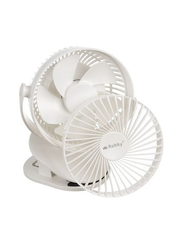 Беспроводной аккумуляторный вентилятор 25566 с зажимом 1200 мАч USB-C белый RUHHY (365820424)