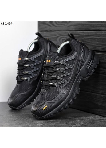 Чорні Осінні кросівки чоловічі salomon acs gore-tex black саломон No Brand