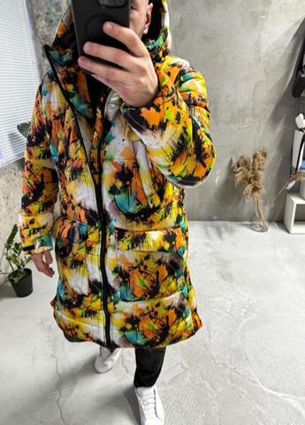 Комбинированная зимняя зимняя куртка с капюшоном No Brand