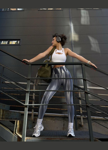 Серые лосины для фитнеса с эффектом пуш-ап градиент China