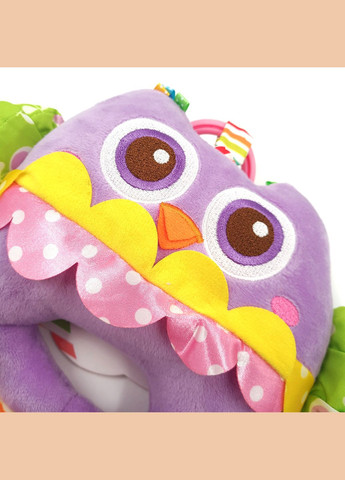 Погремушка-подвеска интерактивная Совушка детская, 18 см, c заводным механизмом, с колыбельной, Bimbo (316318921)