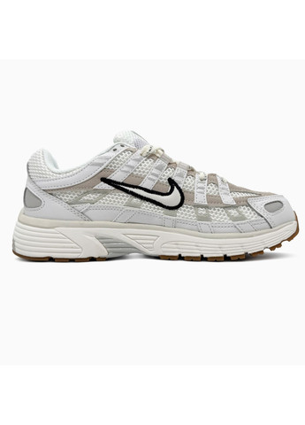 Белые демисезонные кроссовки мужские и женские Nike P-6000 White Black | Найк П-6000