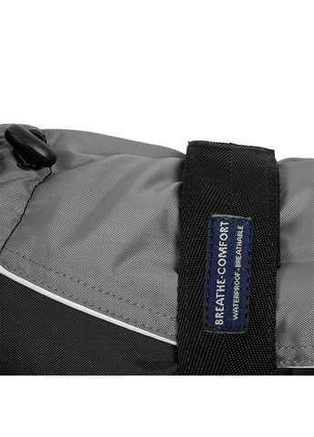 Пальто для собак з м'яким коміром, фліс, сірий, XS, 25см Happet (357074946)