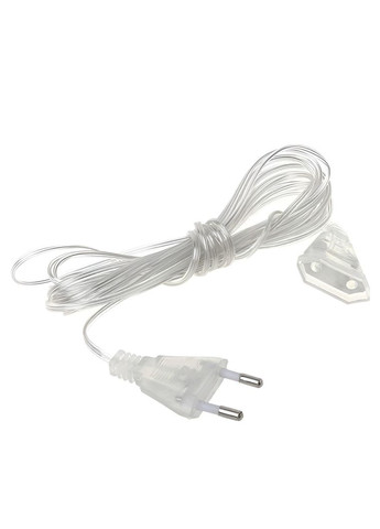 Подовжувач для гірлянд 5 метрів прозорий дріт 220V 5МTR (A-032114) Garlando (366239129)