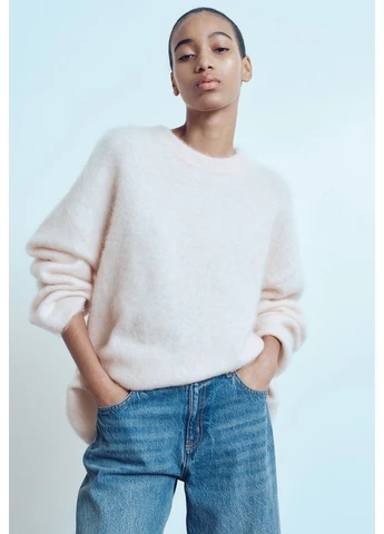 Женские обычные джинсы клеш Flared Regular (58055) W34 Синие H&M - (316575722)