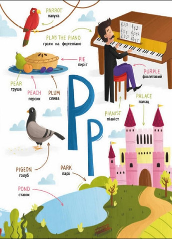 Книга English for kids. My Funny ABC Book. Коваль Н. АРТ20901У 9786170975966 РАНОК (296777913)