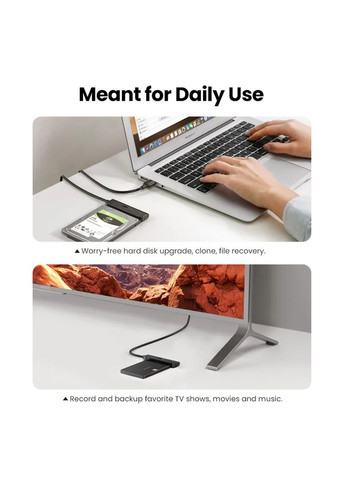 Переходник CM321 с USB 3.0 на SATA для дисков HDD, SSD 2.5' (70609) Ugreen (300523757)