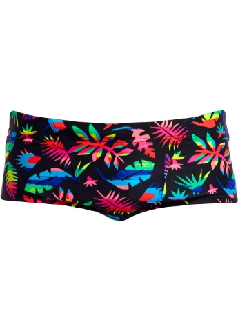 Мужские черные мужские плавки funky trunks men's classic trunks lost leaf (fts001m72241) размер черные Funky Trunks & Funkita