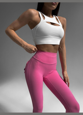 Легінси з кишенями та ефектом пуш-ап, кольору фуксії, розмір L Trends (330756862)