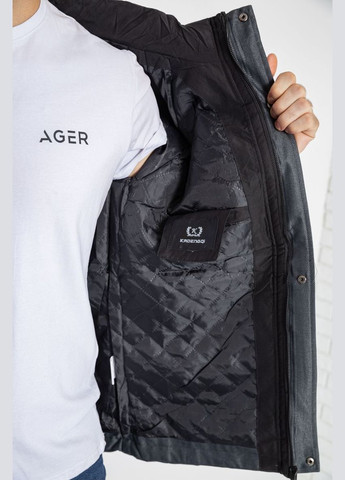 Комбинированная демисезонная куртка мужская демисезонная с капюшоном 214r61035 Ager Куртка
