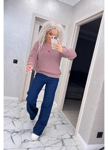 Пудровый демисезонный женский свитер джемпер No Brand