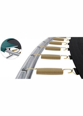 Батут с внутренней защитной сеткой 252 см Premium Pro 8FT GREEN LEOBRO (316152550)