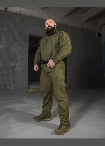 Тактический демисезонный костюм олива No Brand