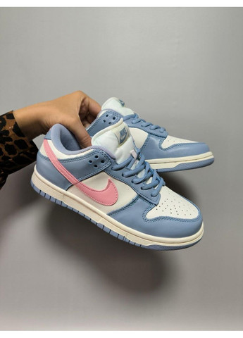 Рожеві Осінні кросівки чоловічі nike sb dunk low blue pink найк сб данк No Brand