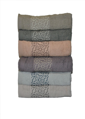 Комплект рушників (6 штук) PURRY комбінований