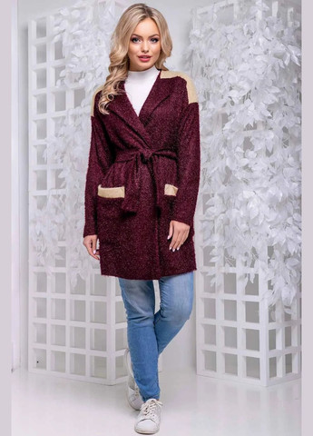 Темно-вишневый демисезонный кардиган Seventeen