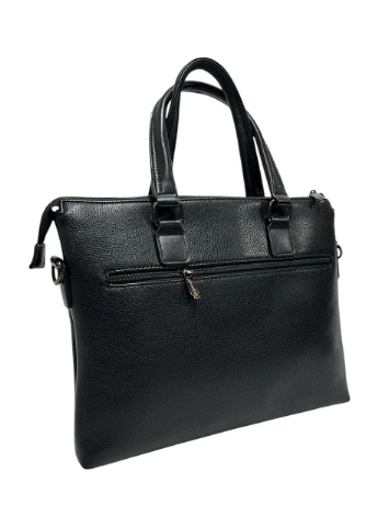 Чоловіча сумка з еко-шкіри Bradford 8911-5 чорна 29x38x6 No Brand (377915295)