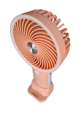 Портативний ручний потужний акумуляторний міні вентилятор Fan HX із USB зарядкою Рожевий Led (299768664)