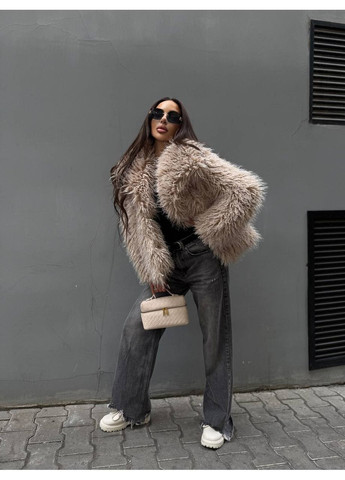 Шуба пушистая, цвет Бежевый. Fashion (365072286)