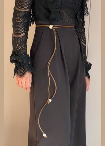 Пояс шнур з еко-шкіри з перлами CHICLY (338255484)