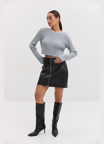 В'язана жіноча кофта укорочена світло-молочного кольору Arjen (317233815)