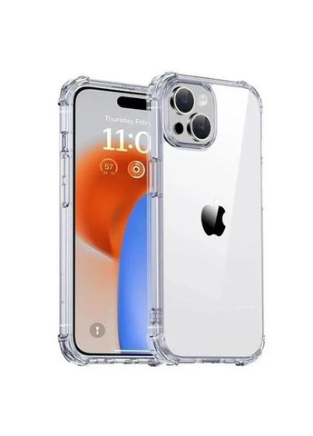 Силиконовый противоударный чехол панель на Iphone 15 прозрачный (X050907) No Brand (349844071)