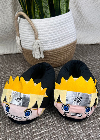 Плюшеві капці Наруто для дітей аніме з антиковзною підошвою My Kigu (369622904)